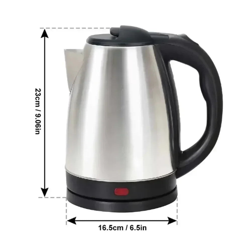 304 Stainless Steel Electric Kettle Portable 2L Coffee Pot Electric Water Heater Teapot 1500W Automatic Power Off kettle Home