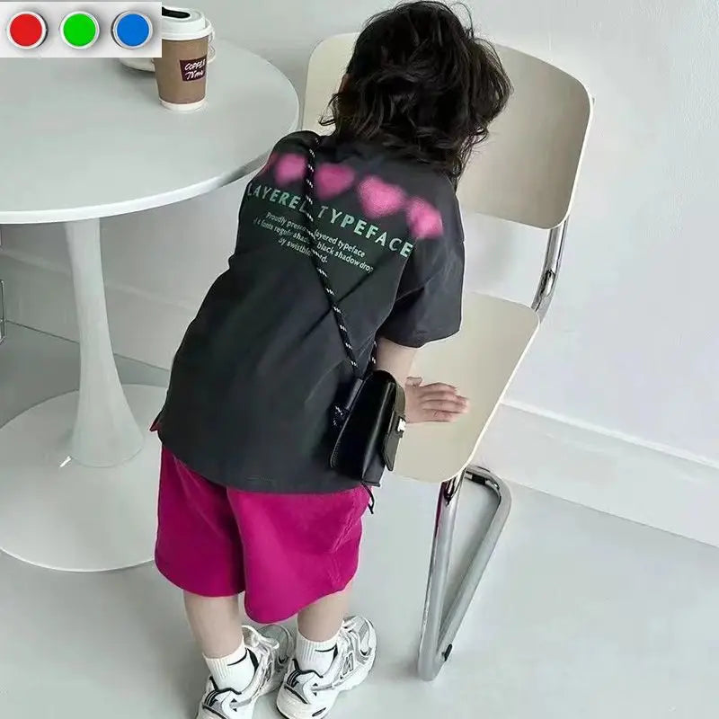 Baby Summer Clothes Boy Sports Sets Kids Loungewear Fashion Outfits Children T-shirts+Shorts 2Pcs Short Sleeves Top Pants Suits