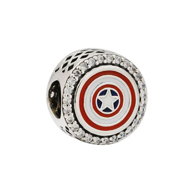 925 Sterling Silver Cute Cartoon Shield Soldier Stickey Charm Beads Animal & Character Charms DIY Jewelry Gift for Her