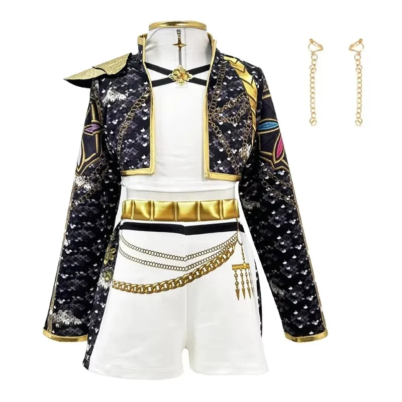 Halloween Girls Korean Fashion Cosplay Dance Costume Carnival Children's idol Roleplay theme Party Cool and stylish singing cost