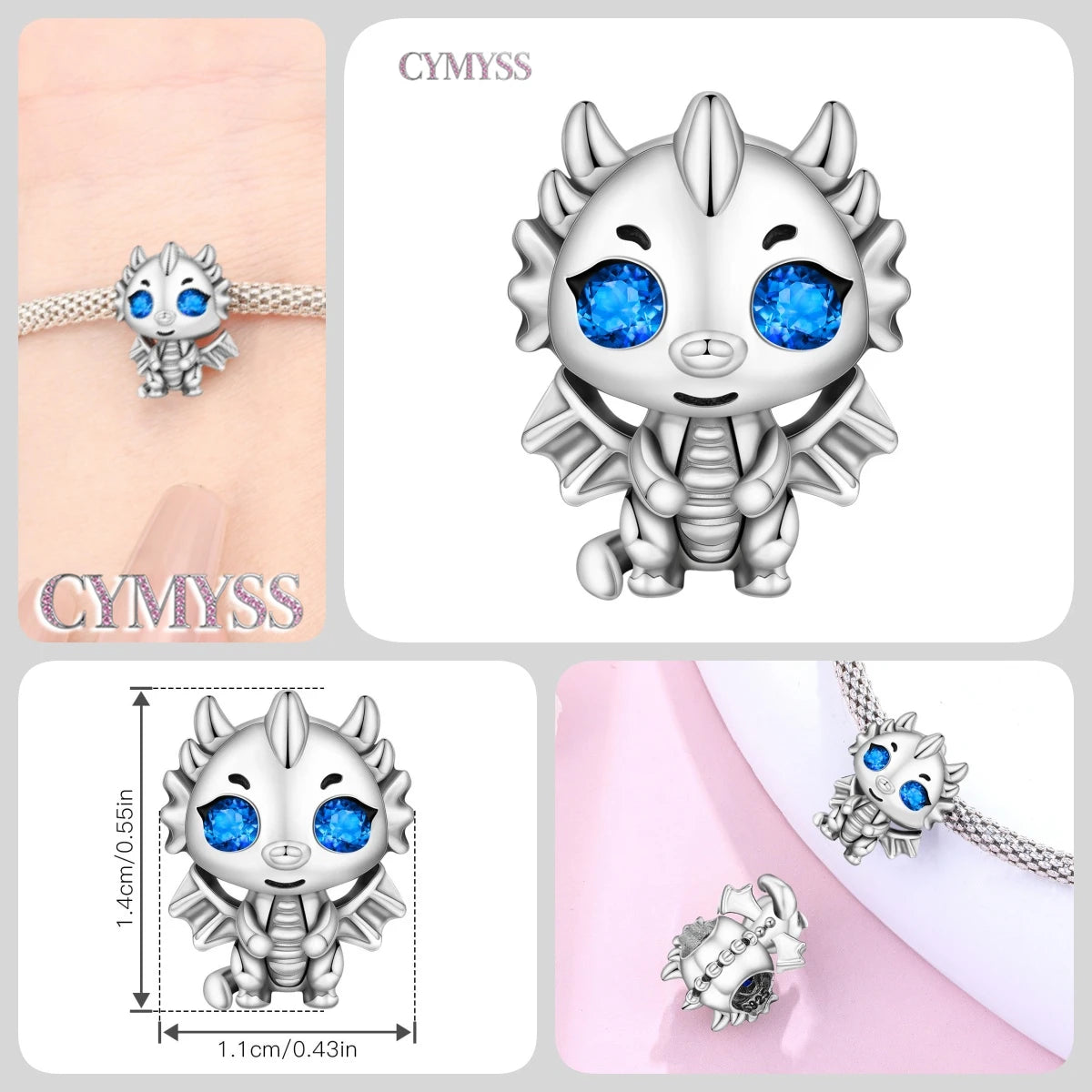 925 Sterling Silver Cute Pet Animal Lion King Pendant DIY Jewelry Beads for Women Bangle Bracelet Necklace Birthday Party Gifts