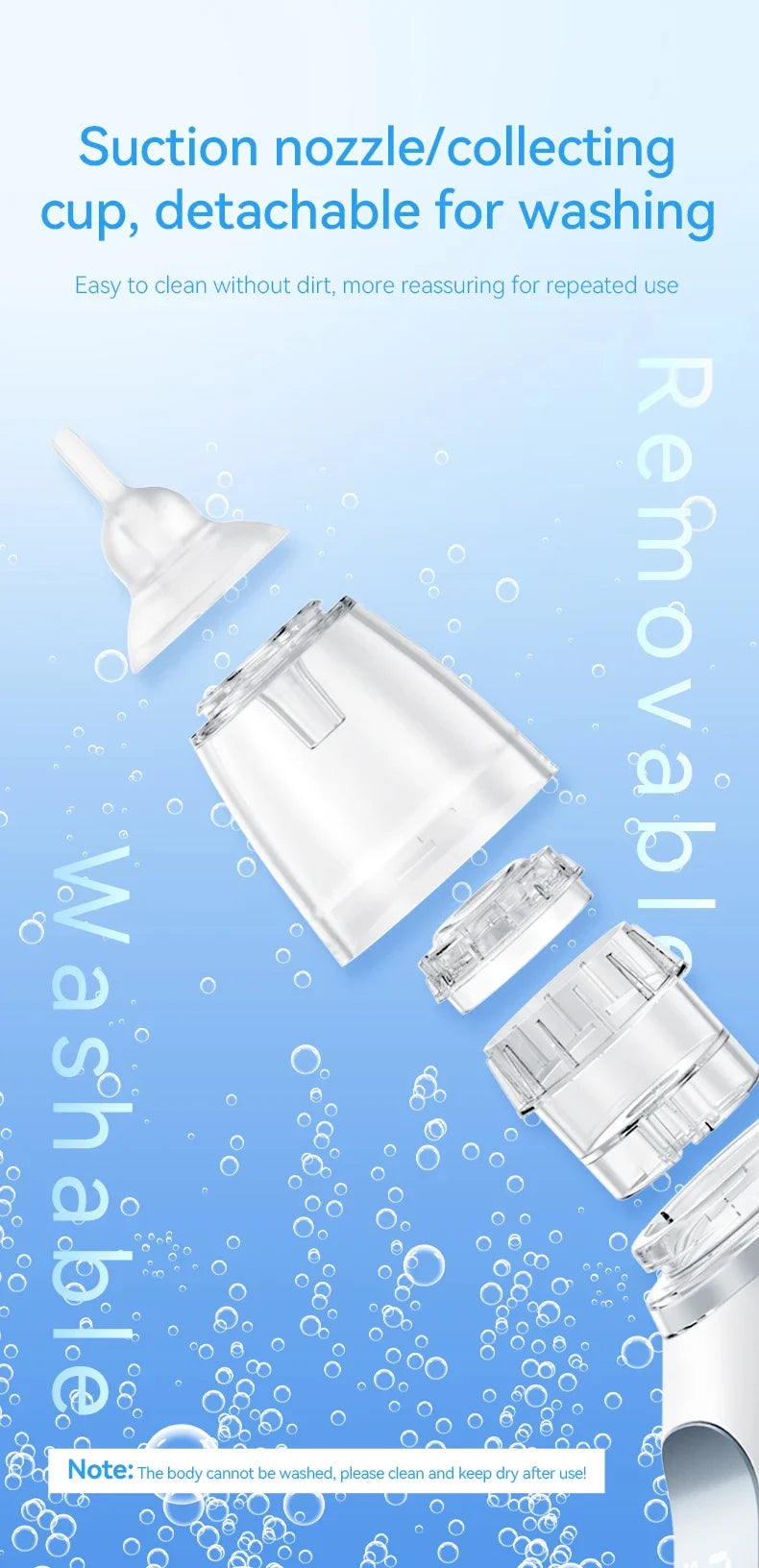 Electric Nasal Aspirator for Babies and Infants Gentle Snot Booger Cleaner Nasal Suction Machine for Congestion Relief Baby Care