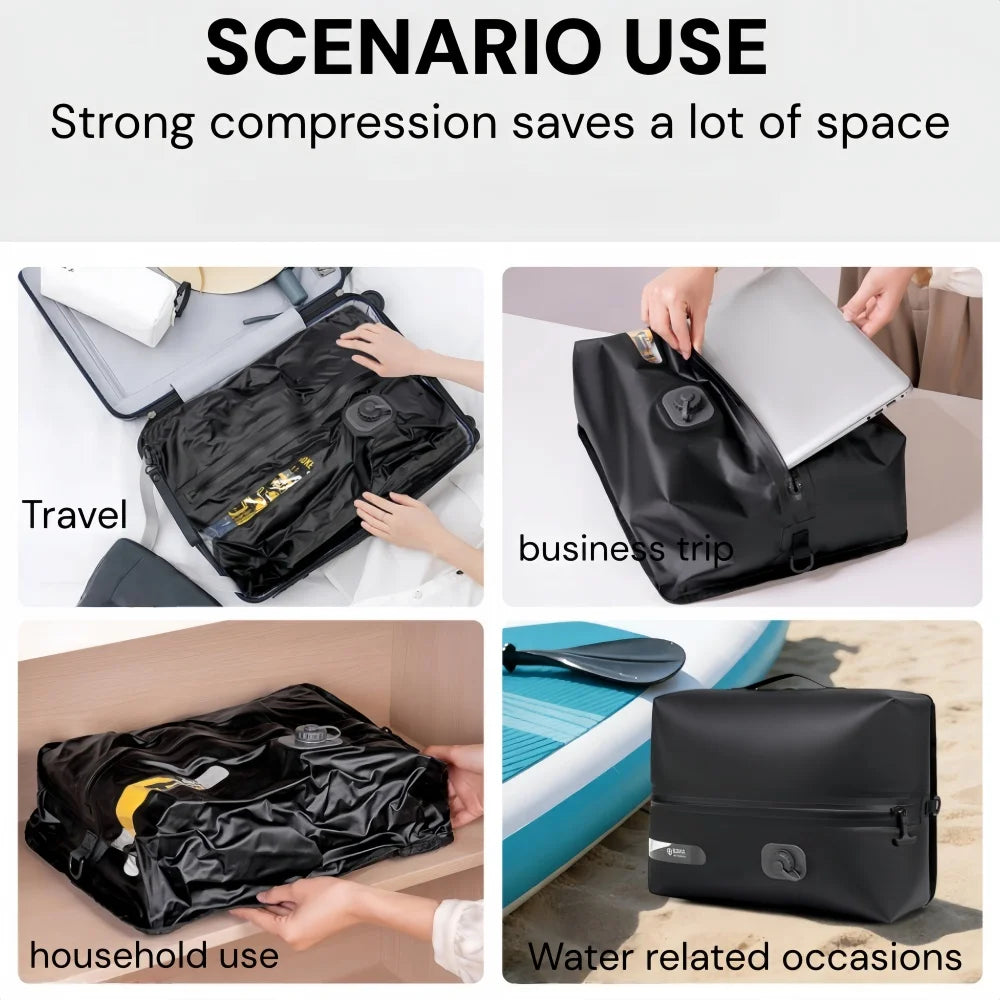 Travel Essentials Vacuum Storage Bags Luggage Packing Bag Compression Bag with Air Pump Clothes Organizer Packaging Cubes