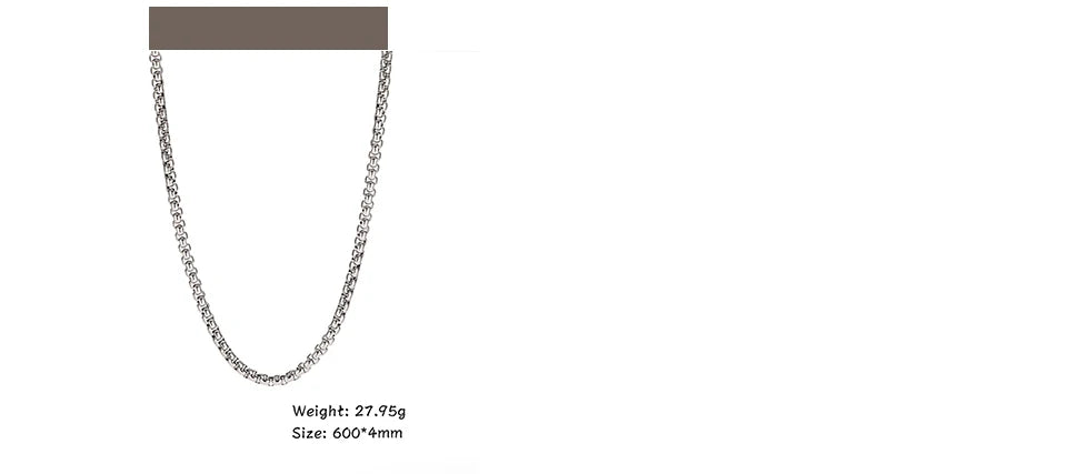 My Shape 10 pcs 60cm Box Chain Necklaces for Men 24 Inch Box Chain 2-3mm Chains Chokers Steel Color Fashion Jewelry Boys Gifts