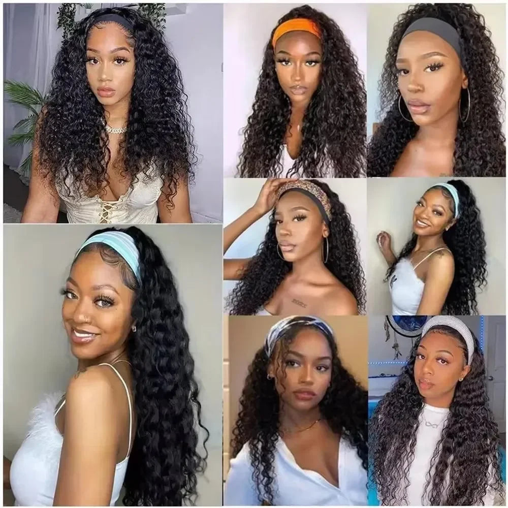 5*5 No Glue Deep Wave Human Hair Wigs Pre Plucked Brazilian Human Hair Lace Frontal Wig 13*6 Pre-Cut Wear and Go Lace Front Wig