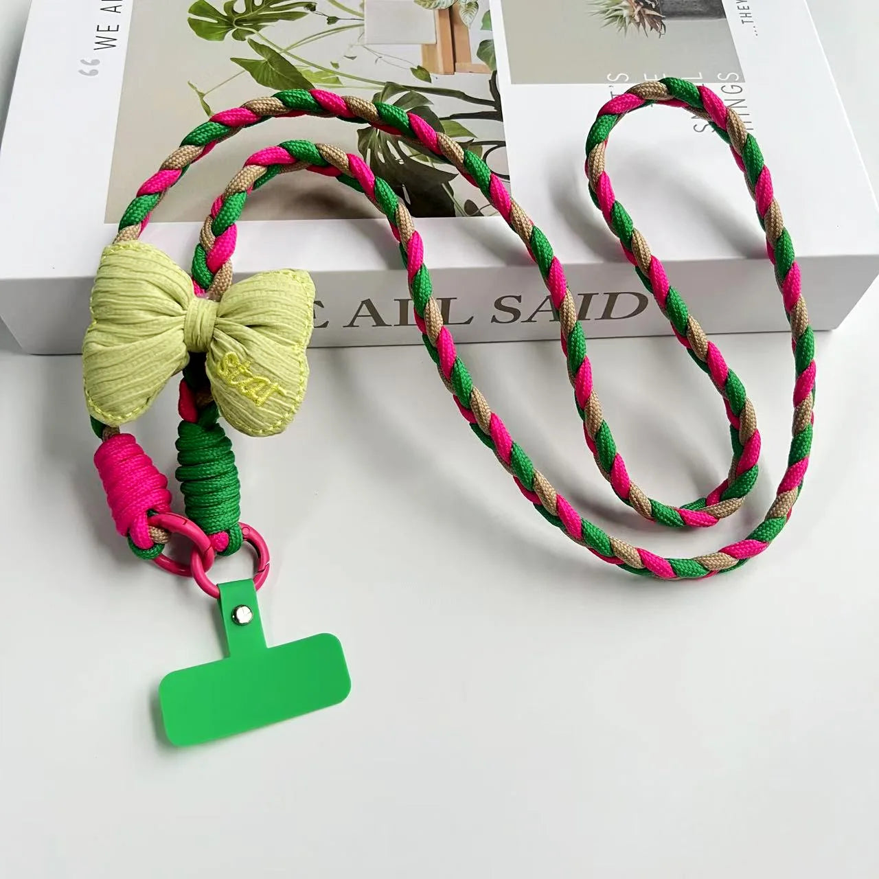 Creative Cartoon Mobile Phone Universal Lanyard Crossbody Long Rope Lanyard Rope Cartoon Decorative Pendant Accessories