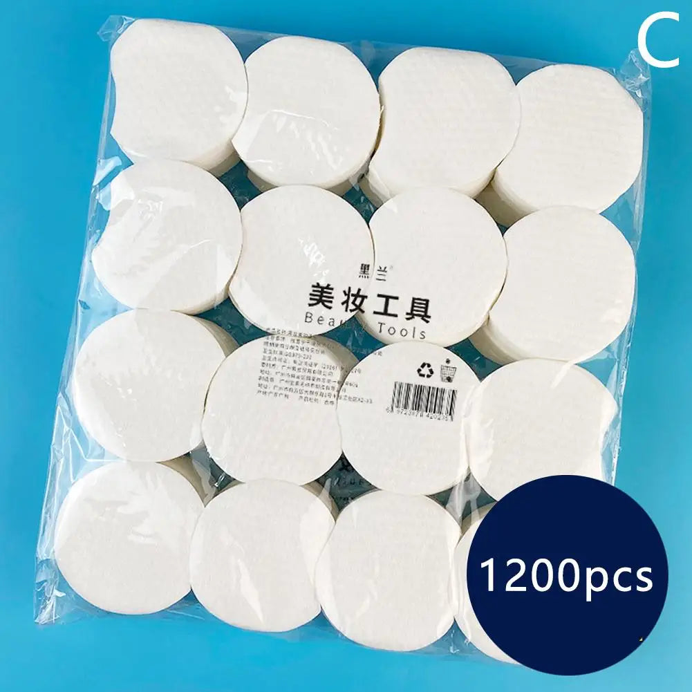 Cotton Pad Soft Absorbent Certified Organic Hypoallergenic Cotton Rounds - 300/600/1200 Count Premium Facial Makeup Removal Skin