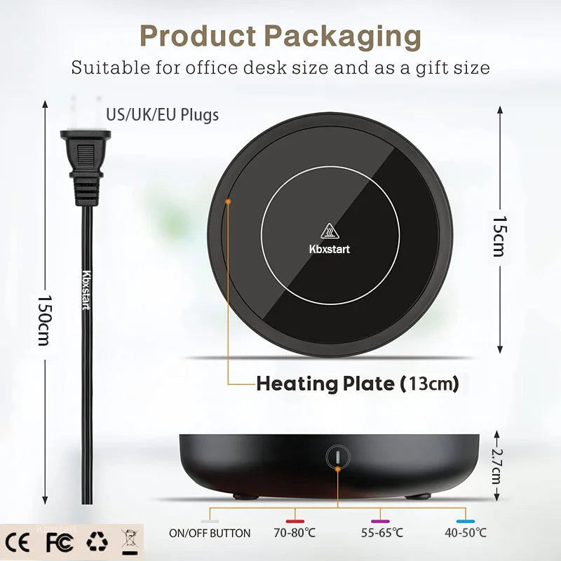 Cup Heater Coffee Mug Warmer Hot Tea Makers Heating Pad Warmer Coaster Electric Hot Plate Coffee Heater For Tea Milk