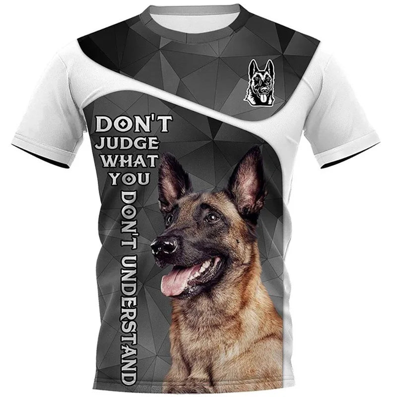 Cute Pet Dog Cane Corso Dog T-Shirts For Men 3D Print Men And Women Short Sleeve Casual Tee Tops Hip Hop Round Neck Men Tshirt