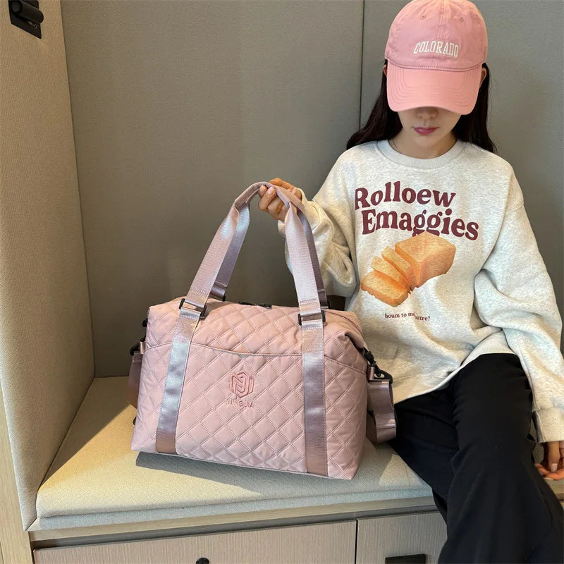 Large Capacity Outdoor Waterproof Travel Bag Luggage Handbag Women Shoulder Bag Oxford Men Sports Gym Bag Female Crossbody Bags