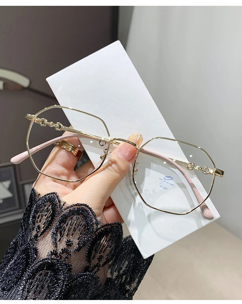 New Fashion Photochromic Myopia Glasses Women Color Changing Sun Shades Sunglasses with Minus Diopters Prescription Lens Glasses