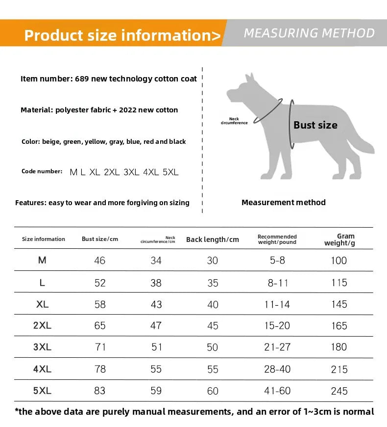 New Winter Pet Dog Clothes Thickened Fighting Dog Clothes Reflective Dog Cotton Clothes Pet Clothes