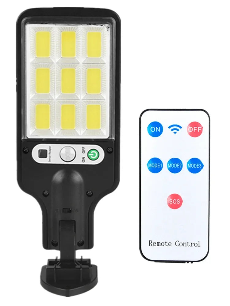 Powerful LED Solar Outdoor Courtyard Wall Lamp Rechargeable Induction Solar Garden Light Terrace Garage Door Street Lighting