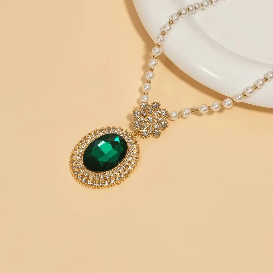 Fashion Pearl Chain Sweater Chain Women Temperament Versatile Pendants Autumn Winter Long Ethnic Styles Necklace Jewelry
