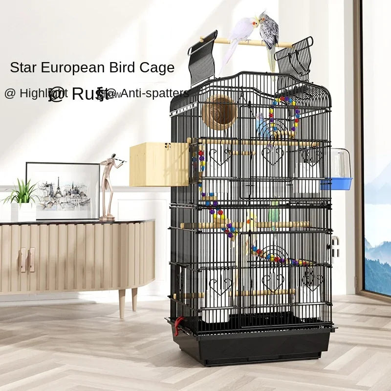 Hut Feeder Nest Bird Cage Parrot Carrier Breeding Villa Home Bird Cage Pigeon Luxury Oiseaux Accessoires Products Pet