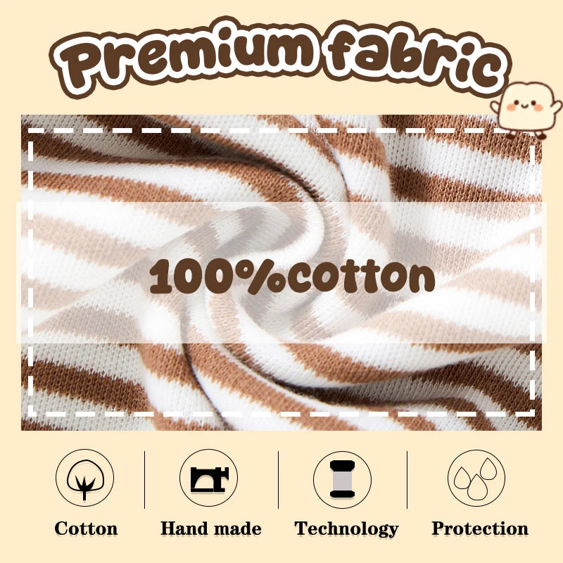 10-Piece Simple Baby Clothing Set Long Sleeve Unisex Newborn Bodysuits+Trousers 0-12 Months Infant Boy Girl Pants Outfits Cloth