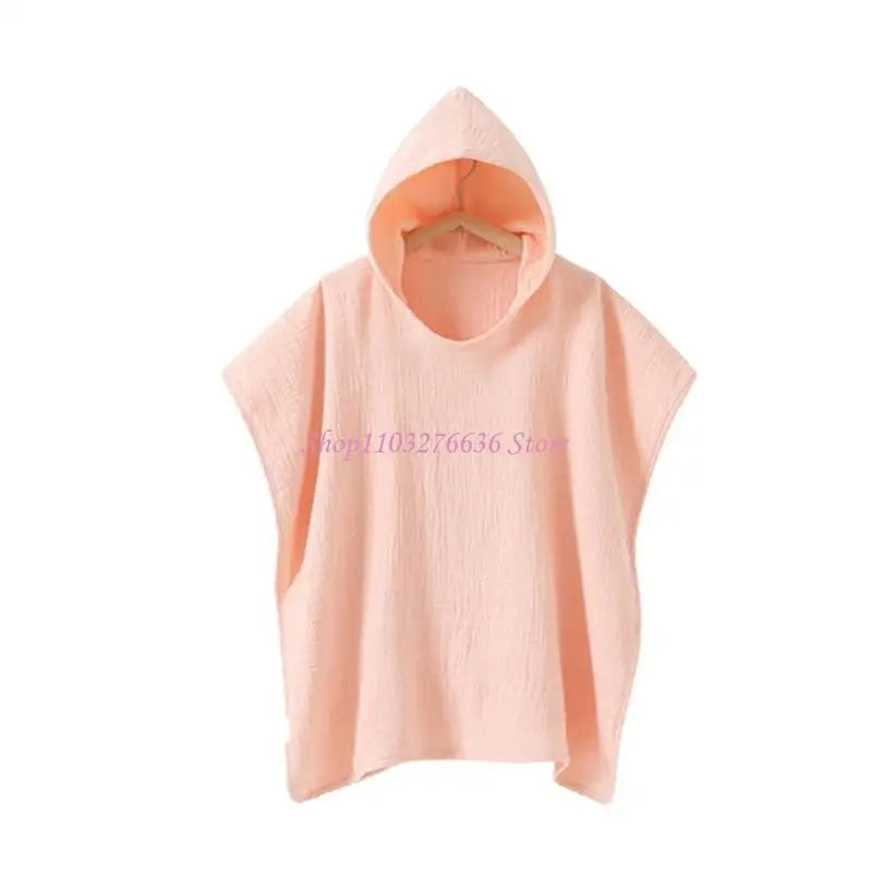 R6FD Baby Bath Towel Cotton Hooded Beach Towel for Newborn Towels Kids Bathing