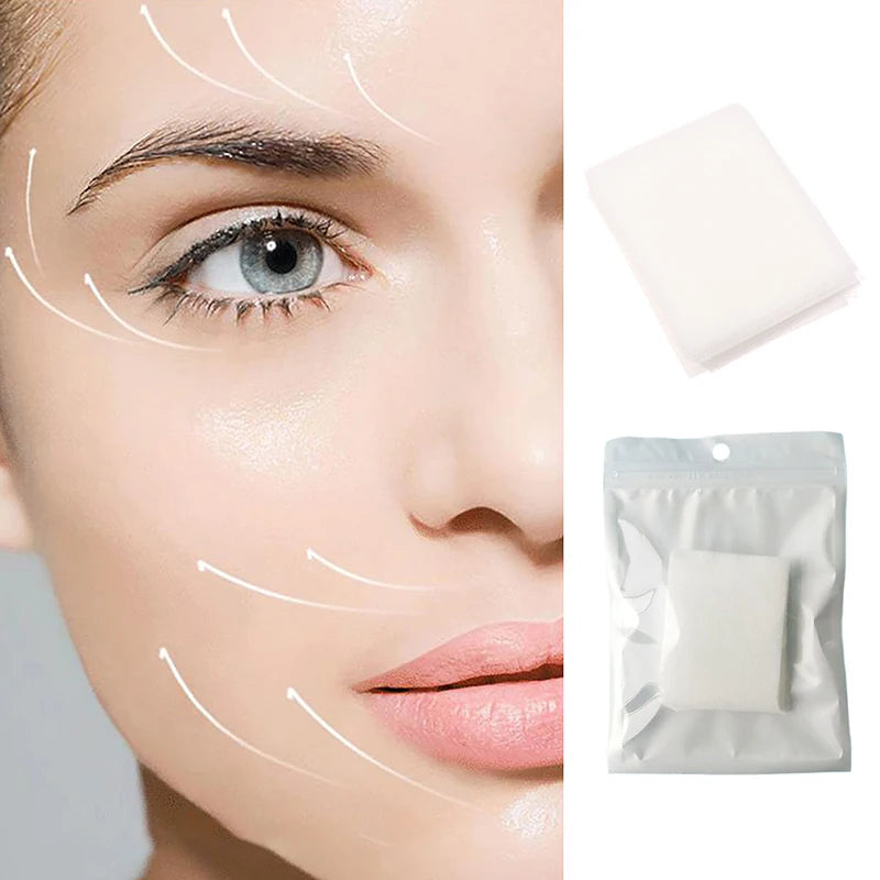 50 pcs/Bag Disposable Patch Soluble Facial Mask Paper Conus Peptide Freeze Dried Film Soluble Type Collagen Patch