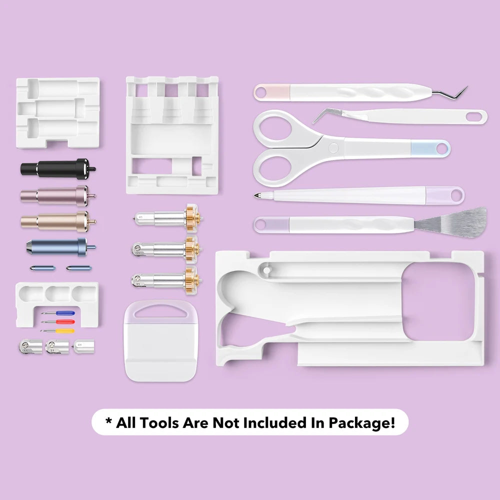 4pcs/Set Tools Storage Inserts Compatible with Cricut Maker 3&Maker Weeding Tool Kit Tray Blades Housing Tip Accessorie Organize