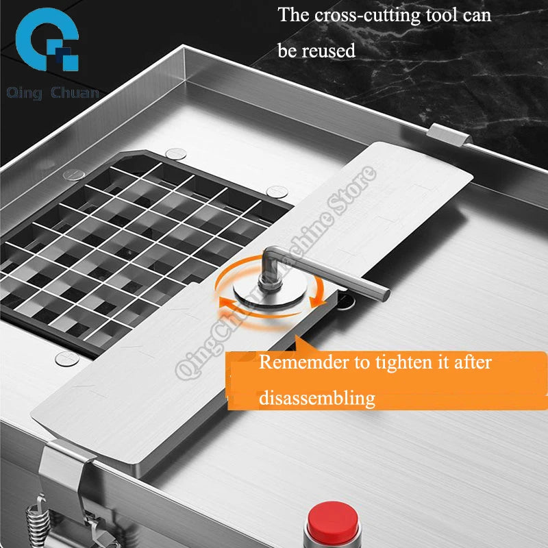 Spike Potato Machine Commercial Full Automatic Wave French Fries Slitter Multifunctional Electric Commercial Vegetable Cutter