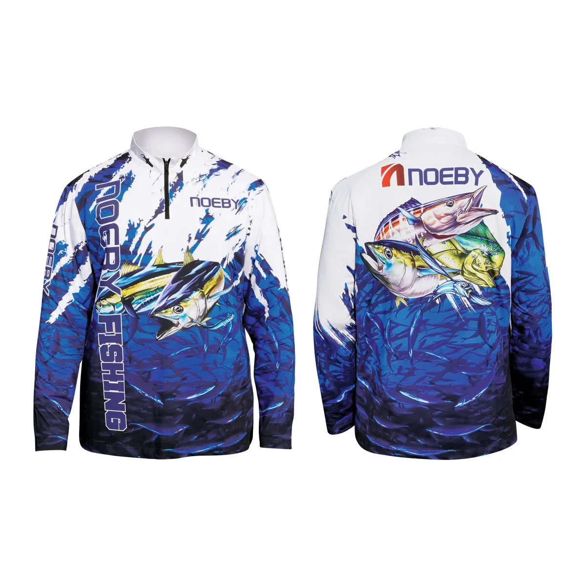 Noeby Long Sleeve Shirt Fishing Clothes Quick Dry Anti-friction Printing Clothes Fishery Fishing Supplies Accessories Clothing
