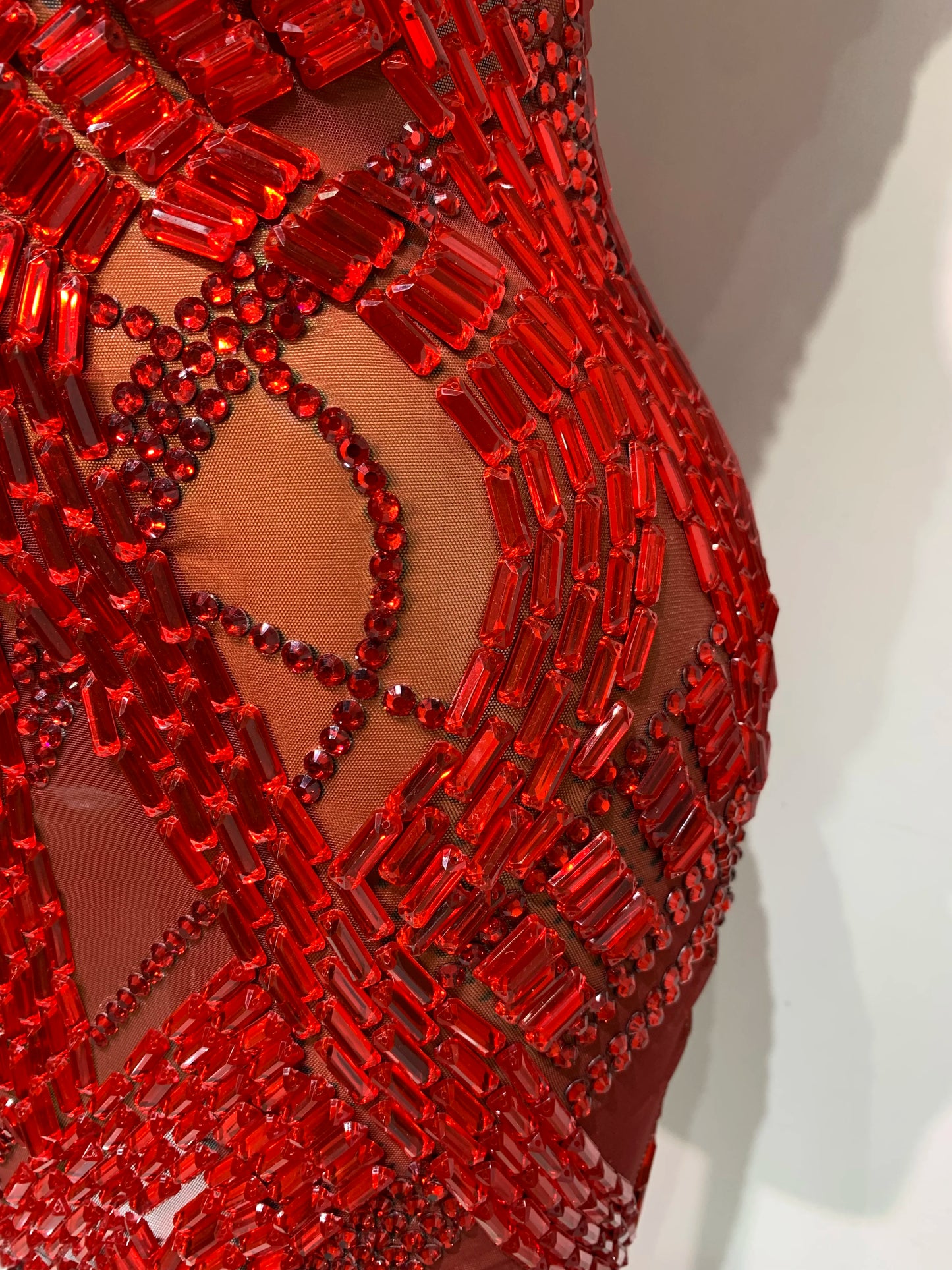 Luxury Rhinestones Sexy Mesh See Through Mini Dress Women Celebrate  Birthday Evening Party Dress Stage Performance  Costume