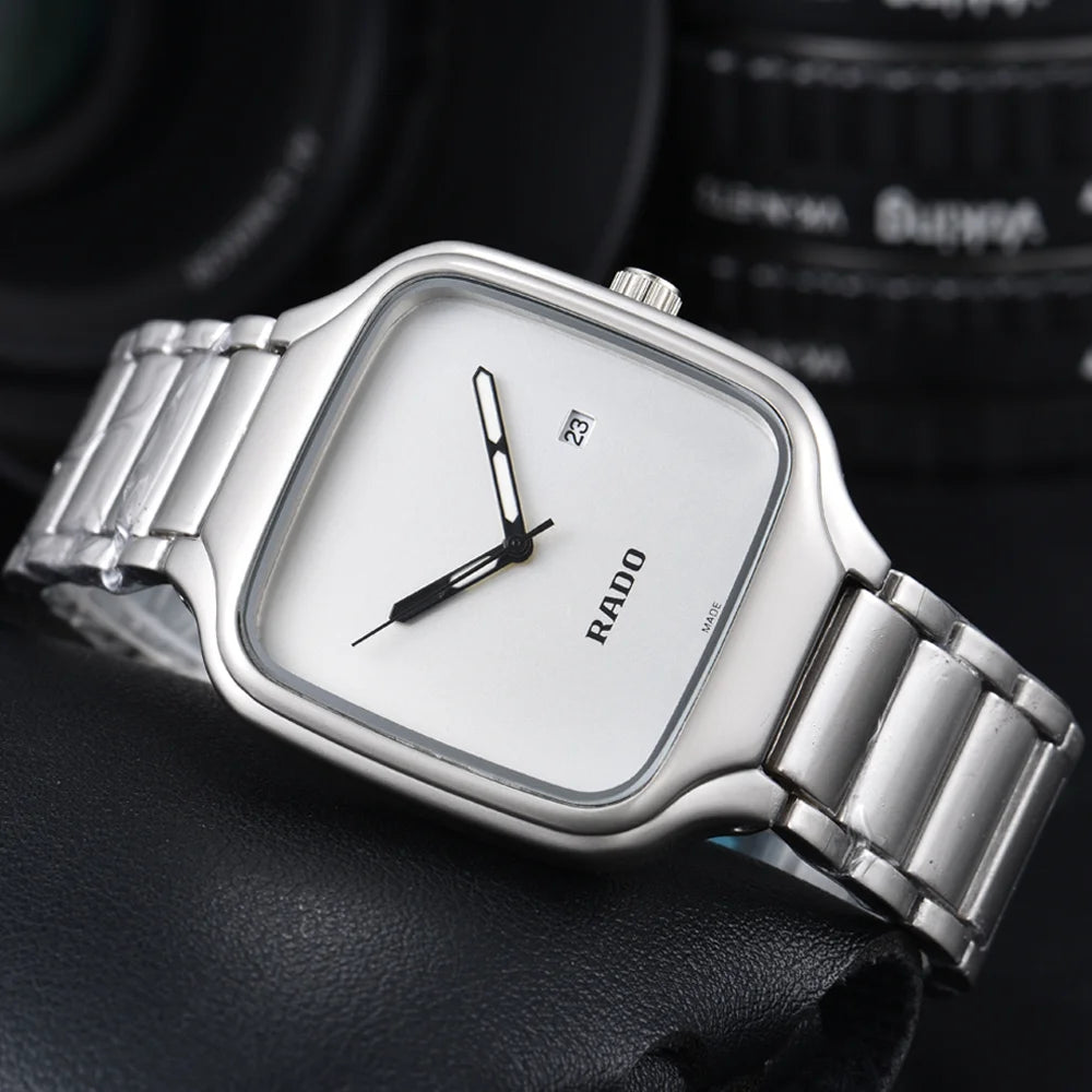 TOP Quality Rado Original Brand Watches For Mens Fashion Multifunction Auto Date Quartz Watch Classic Business AAA Male Clocks
