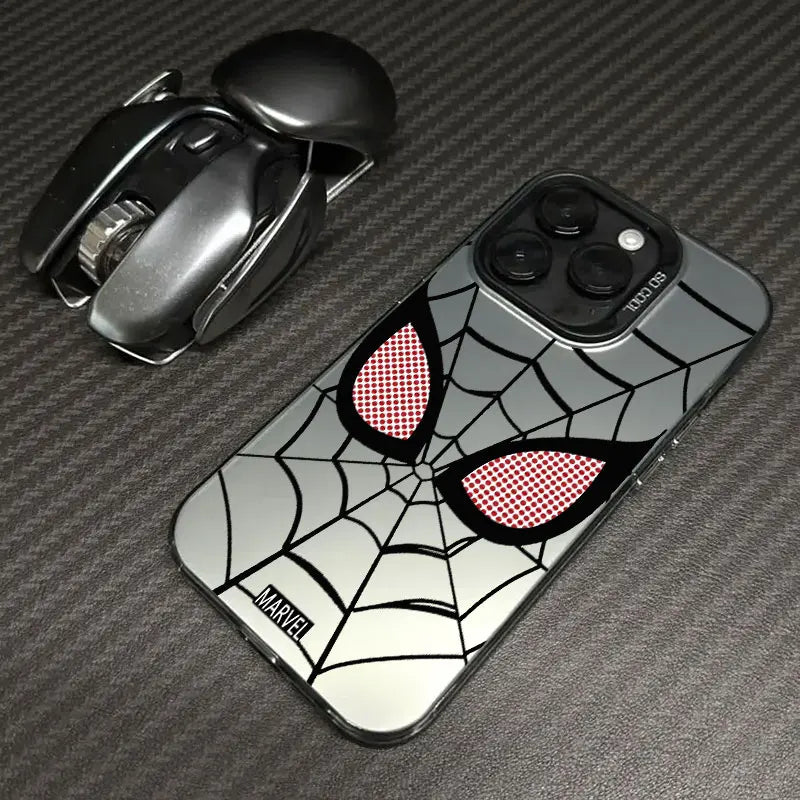 Fashion MarvelS Spider-manS Eye Phone Case For iPhone 17 17e 16e 16 15 14 13 12 11 mini Pro Max X Air Plus Anti Fall Matte Cover
