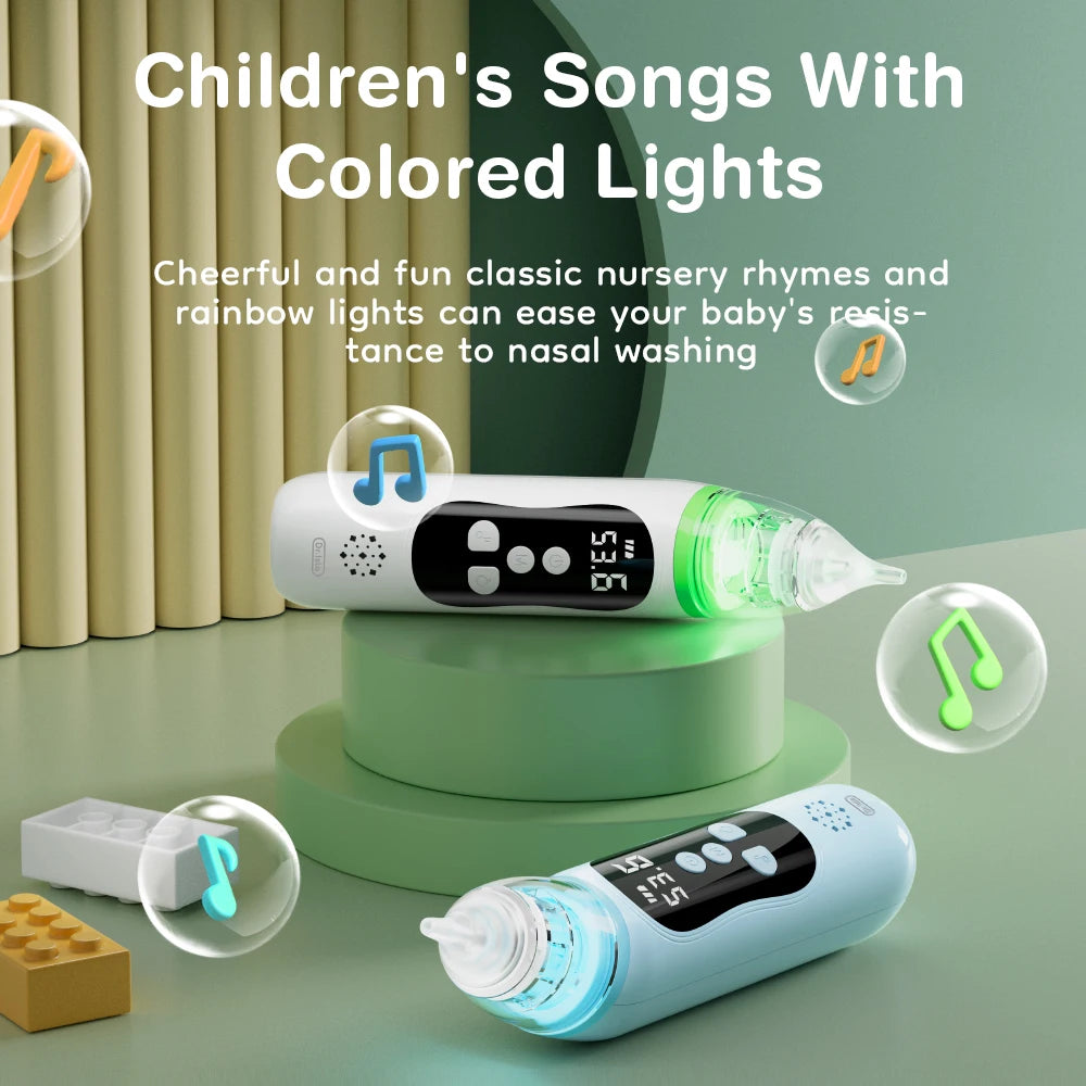 MAMIJOY Electric Nasal Absorber Baby Nose Cleaner Silent Baby Obstruction Rhinitis Cleaner Nasal Aspirator For Newborn U94