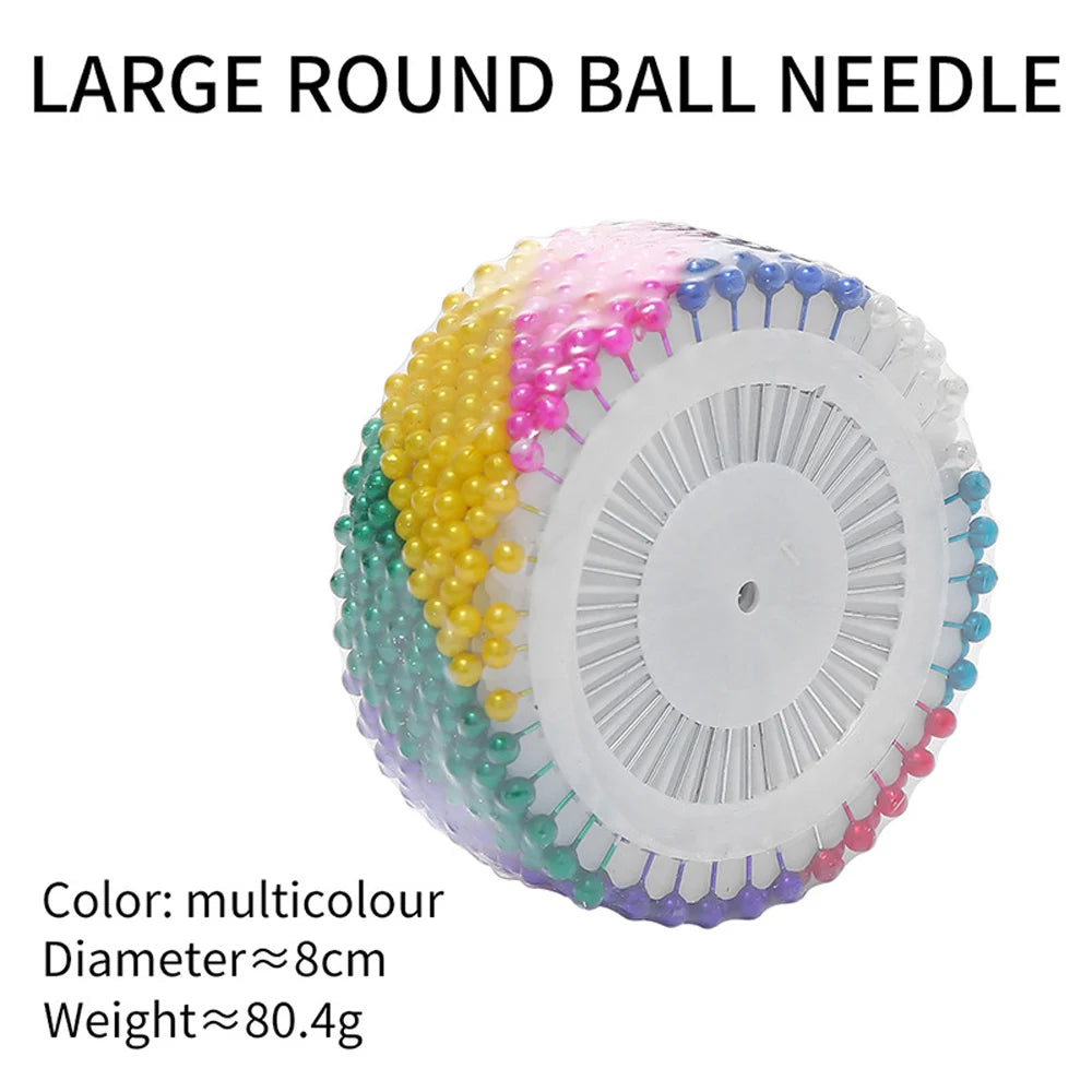 Sewing Accessories Round Pearl Straight Head Pins Dressmaking Faux Pear Corsage Pin for DIY Hair Accessories
