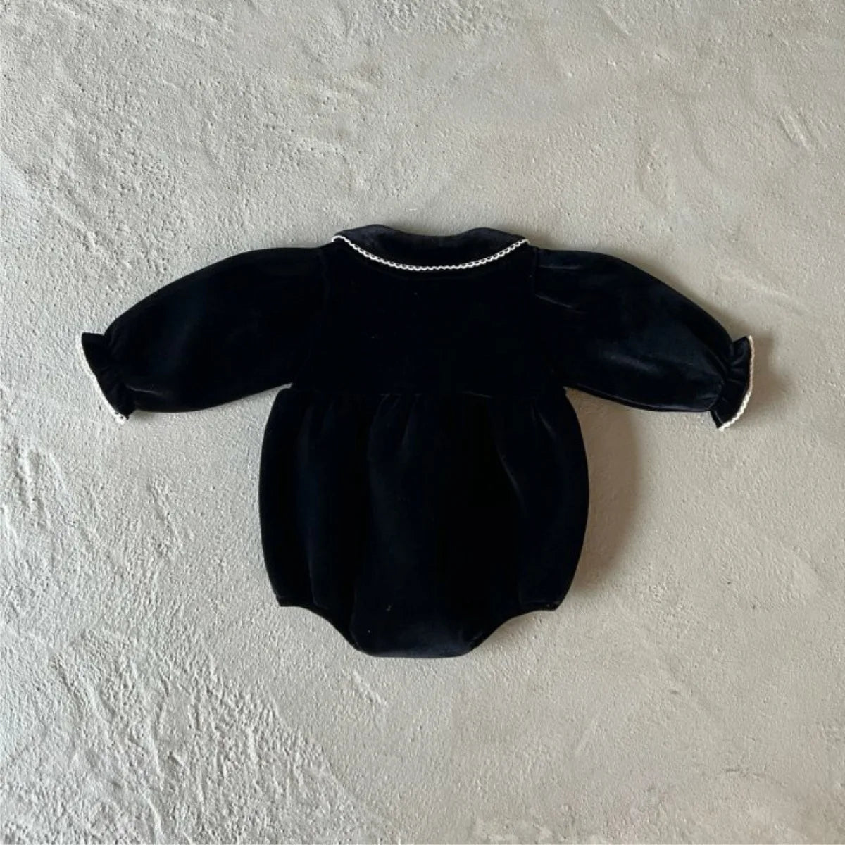 2025 Winter New Baby Girl Long Sleeve Warm Bodysuit + Cute Rabbit Hat 2pcs Set Toddler Girl Fleece Jumpsuit Infant Clothes