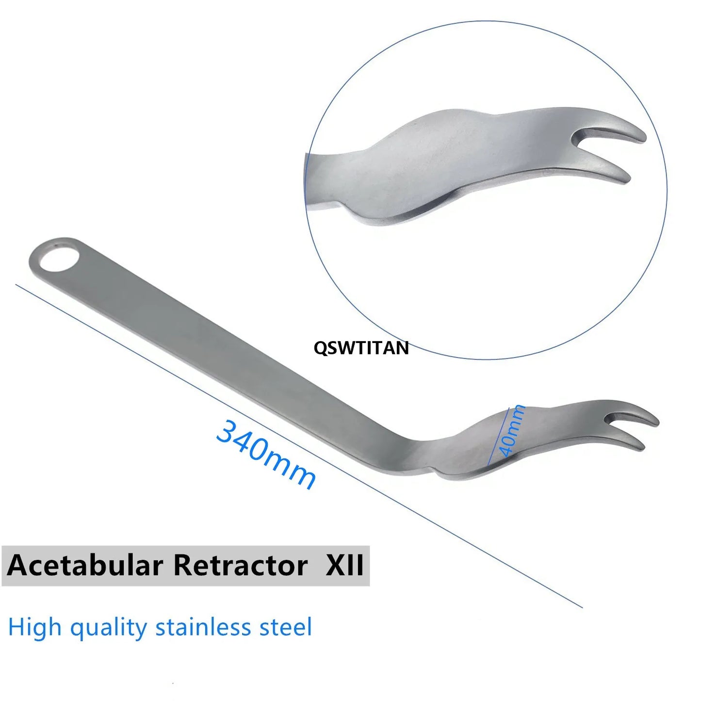 Bone Rry Hip hook Hip Joint Retractors for Upper Lower Extremity Phalanges acetabular retractor Veterinary Surgical Instrument