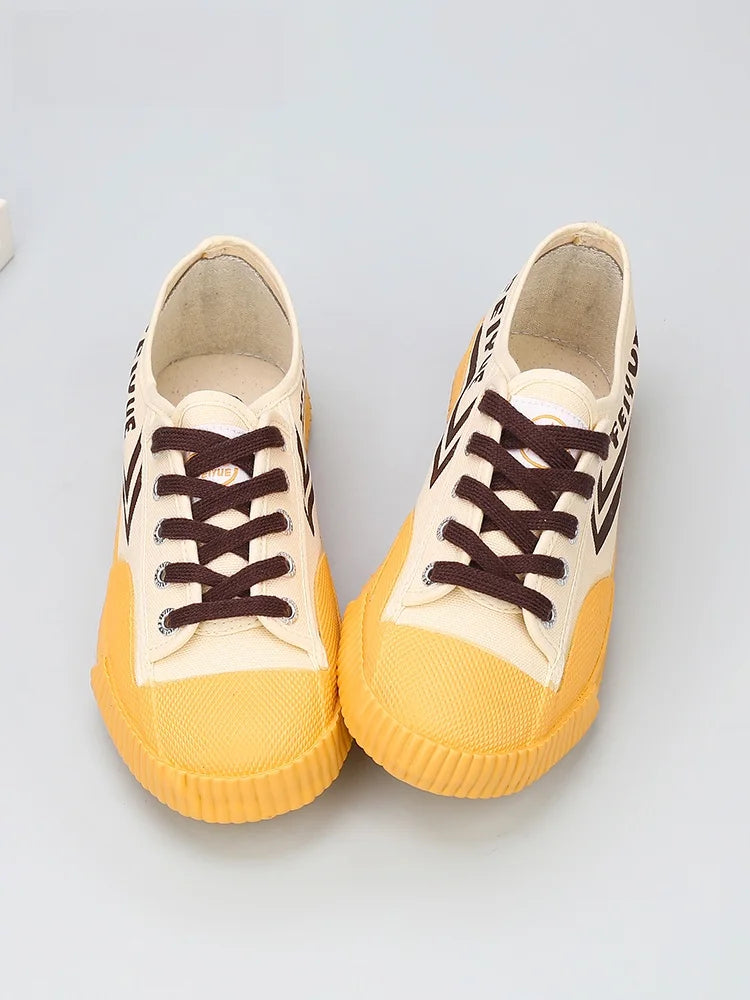 DaFu Flying Men's Running Jump Far Athletic Shoes Sports Women's Canvas Couple's Black Shoes Low Top Breathable Rubber Sole
