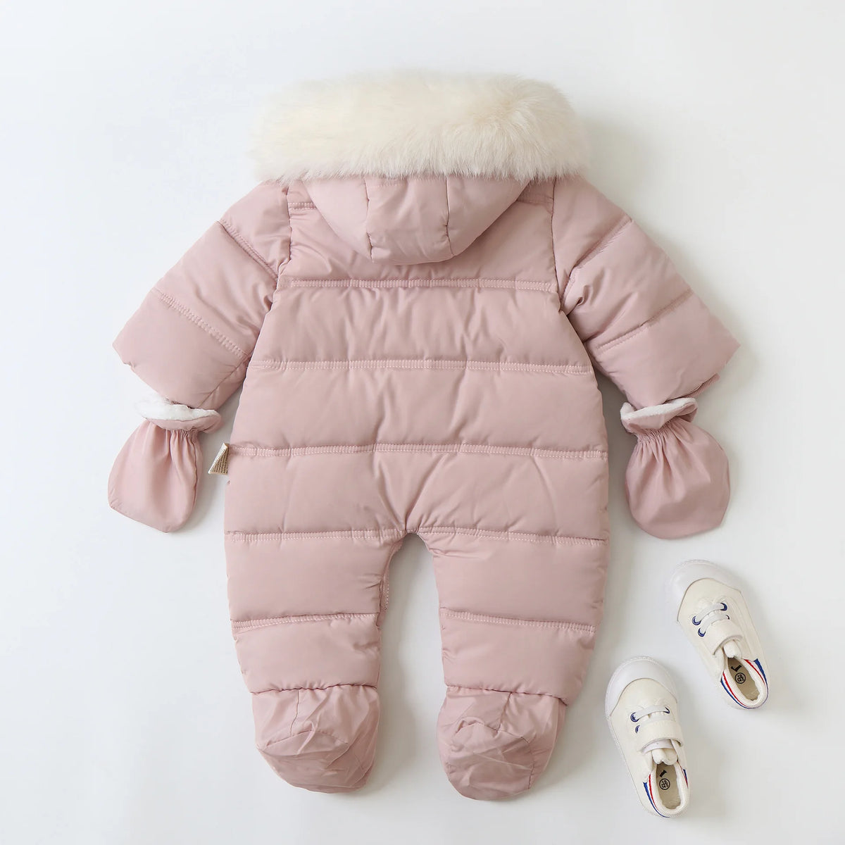 Winter Baby Jumpsuit Plus Velvet Warm Hooded Newborn Baby Girl Overalls  Infant Boy Snowsuit Toddler Romper Outfit 0-2 Years