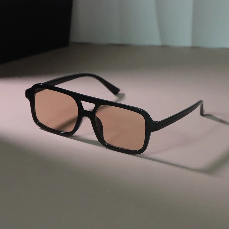 Classic Rectangle Sunglasses Women Men Fashion Vintage Sun Glasses Female Male Designer Casual Travel Shades Oculos De Sol