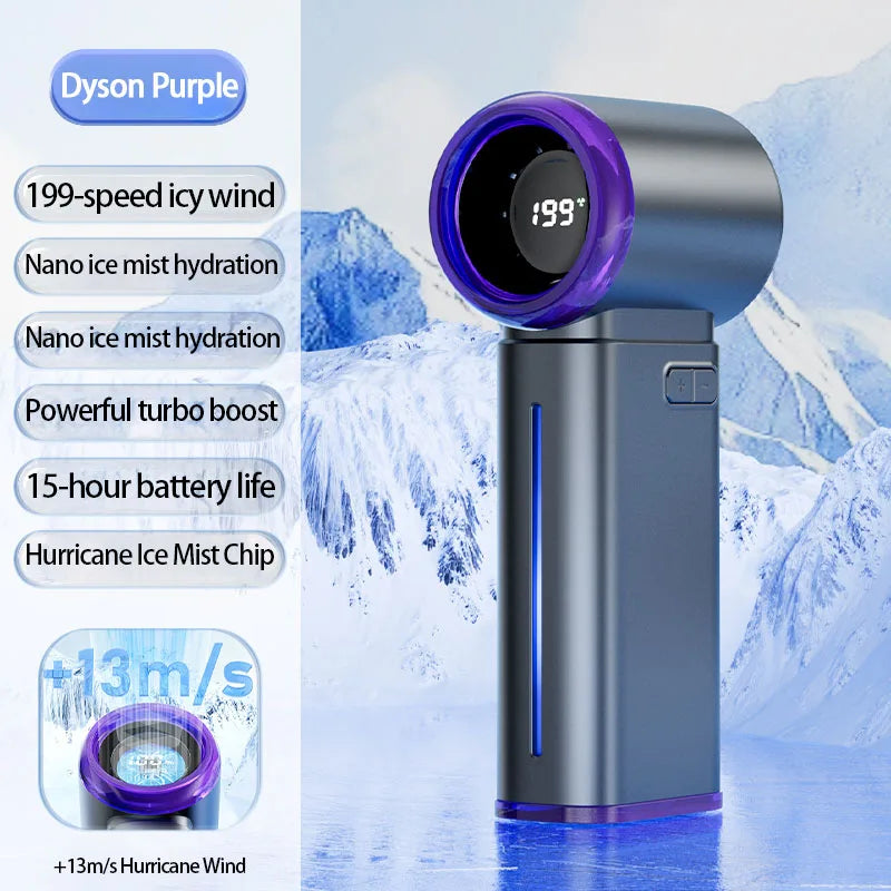Portable Misting Fan Handheld Fan Electric Hand Fans Ice Wind At 199 Gear Nano Cold Mist Cooling Fan USB Rechargeable