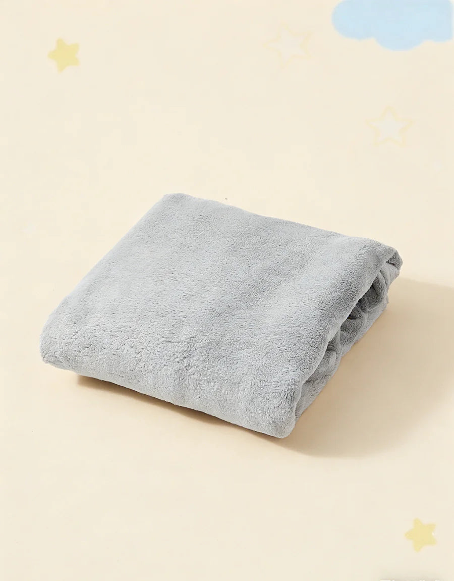 1pc Gray Highly Absorbent Hooded Baby Bath Towel With Koala Design, For Bathroom Use