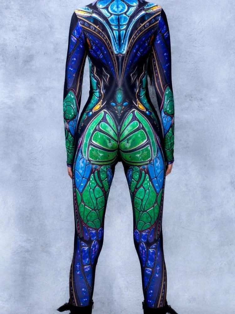 Halloween New Fashion Pink Adult Female Girlfriends Costume Cosplay Tights Cyberpunk Steam Tights Stage Role-playing Costumes