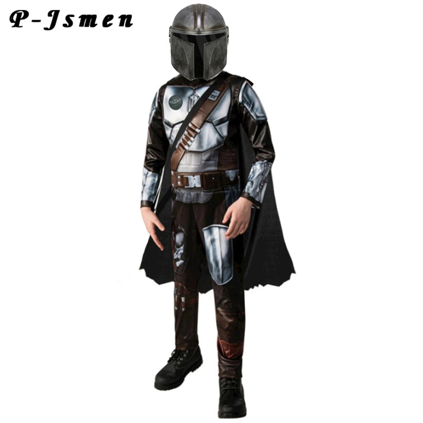 Halloween Costumes for Boy Girls Anime Cosplay Galaxy Bounty Hunter Mandalorian Fantasy Personality Costume Disfraz Halloween