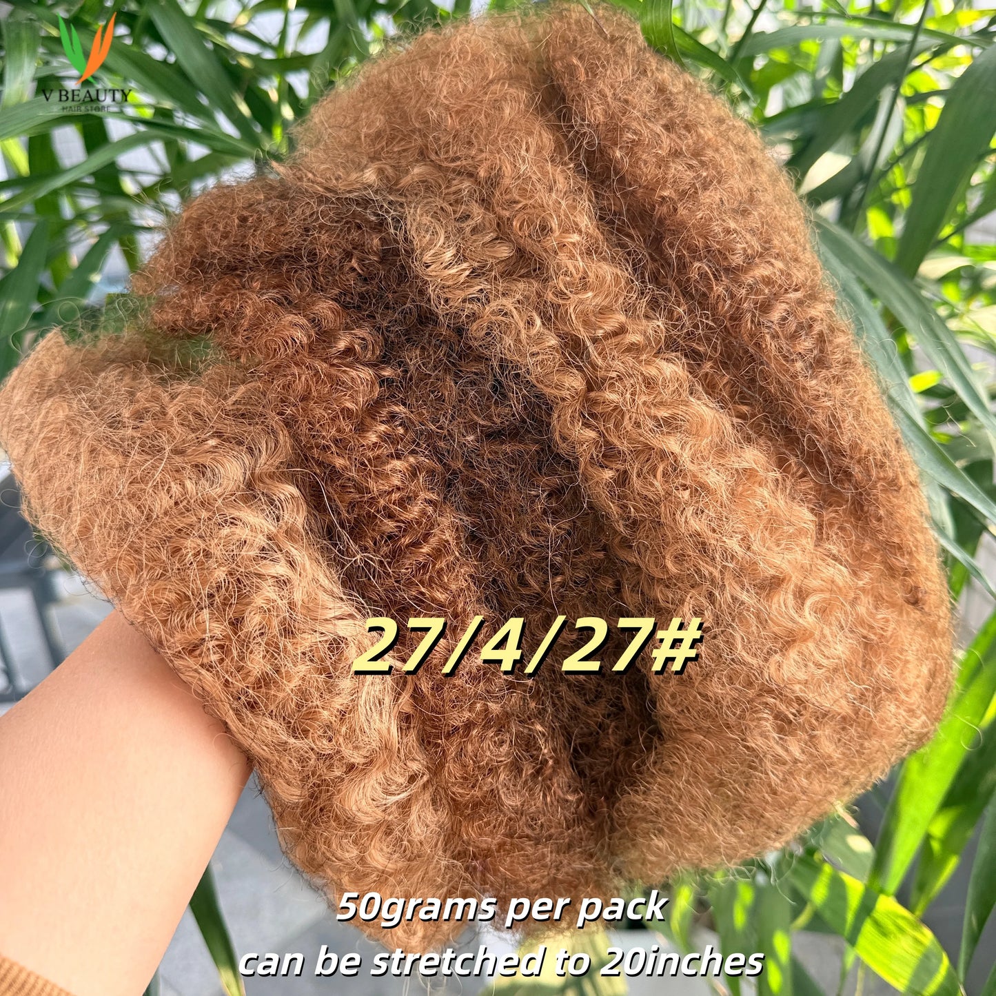 QVR Afro Kinky Human Hair Bulk Mirco Braids Remy Hair Bulk Grey# 50g/20inch Afro Kinky Hair Bulk for Locs Extensions