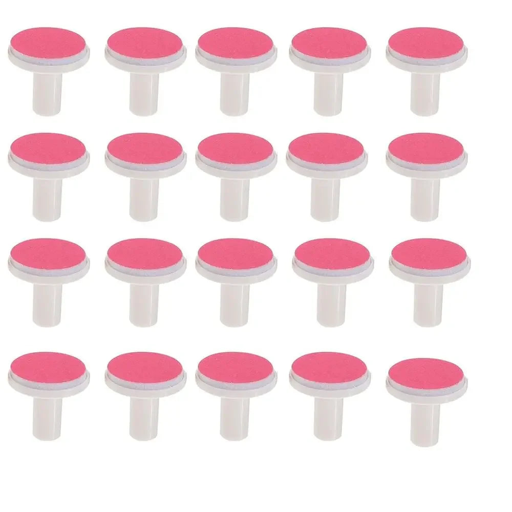 20Pcs Nail Baby File Pads Trimmer Replacement Grinding Head Pad Electric Clippers Heads Disc Sandpaper Infantnewborn Polish Toe