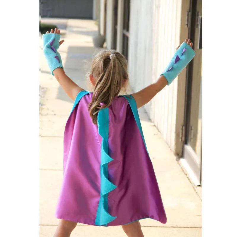 Halloween 7 Colors Dinosaur Costume Cloak with Hat for Boy Birthday Party 70CM Toothless Dragon Fancy Cape Mask Cosplay Costumes