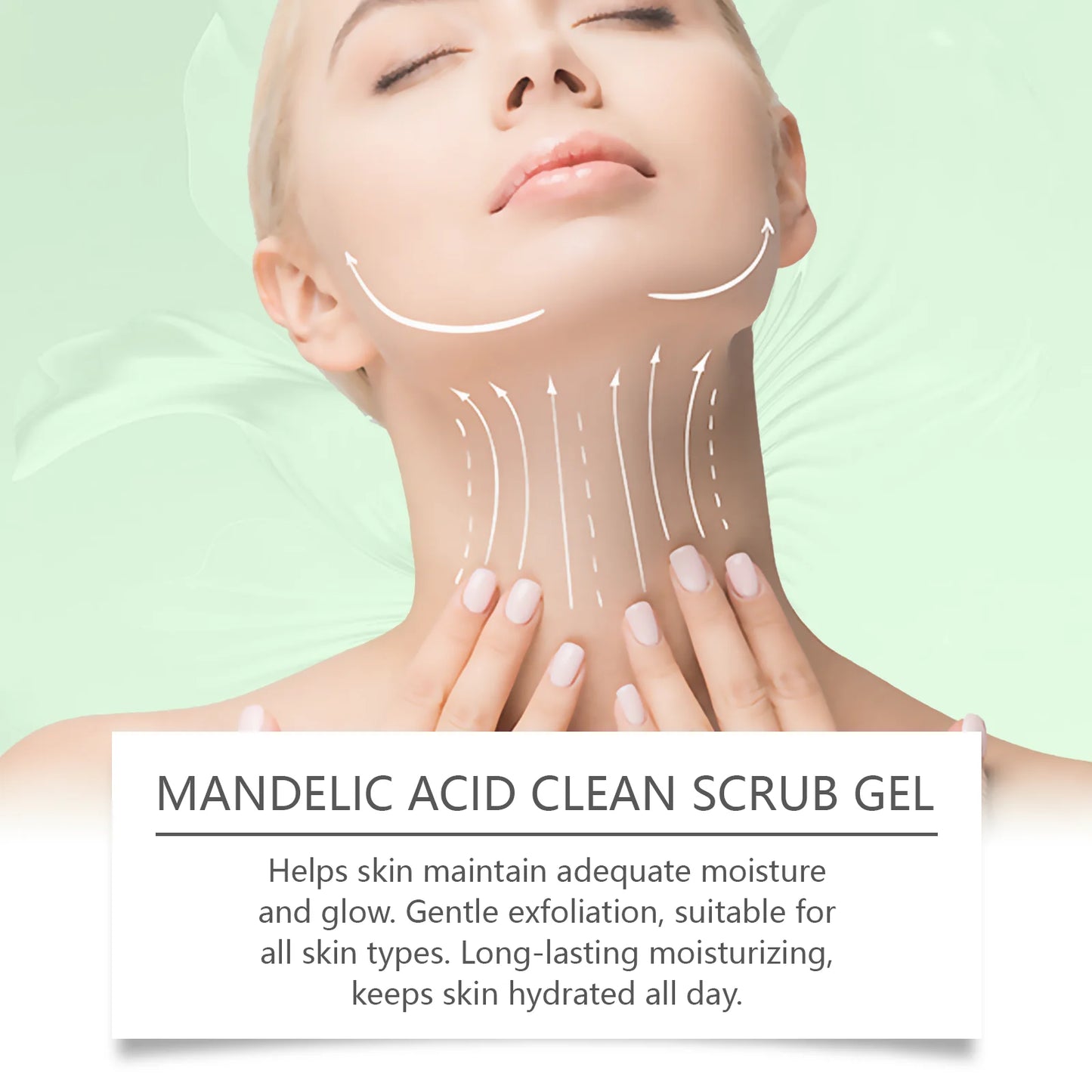 Mandelic Acid Body Exfoliating Gel Gentle Exfoliation Lasting Moisture Cleaning Remove Dead Skins Smooth Skin Cleans Scrub Gels