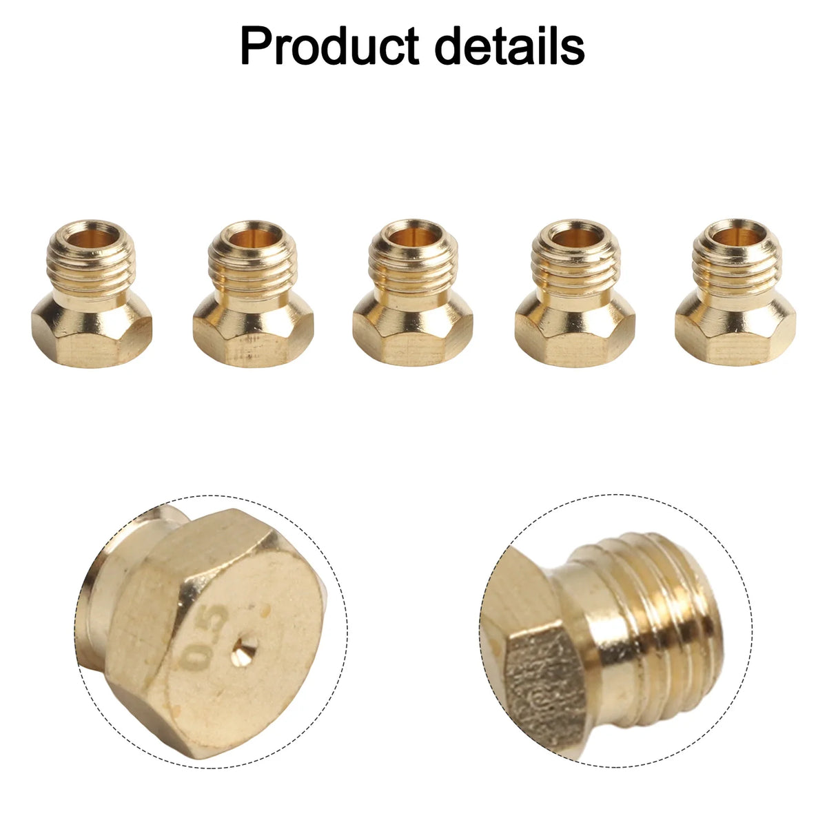 20pcs/set Burner Nozzle 0.5mm Propane Burner Orifice Kit Propane Gas Conversion Kit For LPG Burner Nozzle Outdoor Cooking
