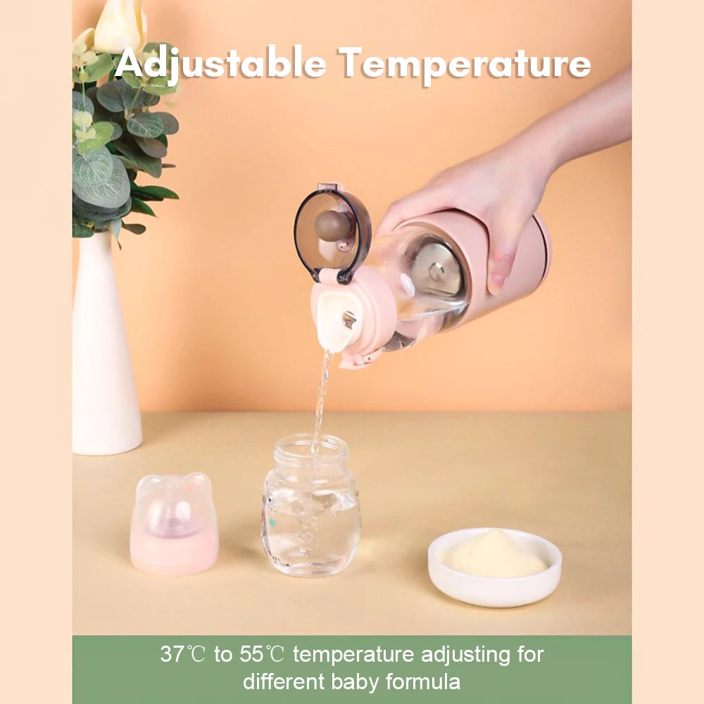 Portable Bottle Warmers For Baby Milk USB Rechargeable 37-55℃ Temperature Control Wireless Electric Baby Bottle Heater On-the-go