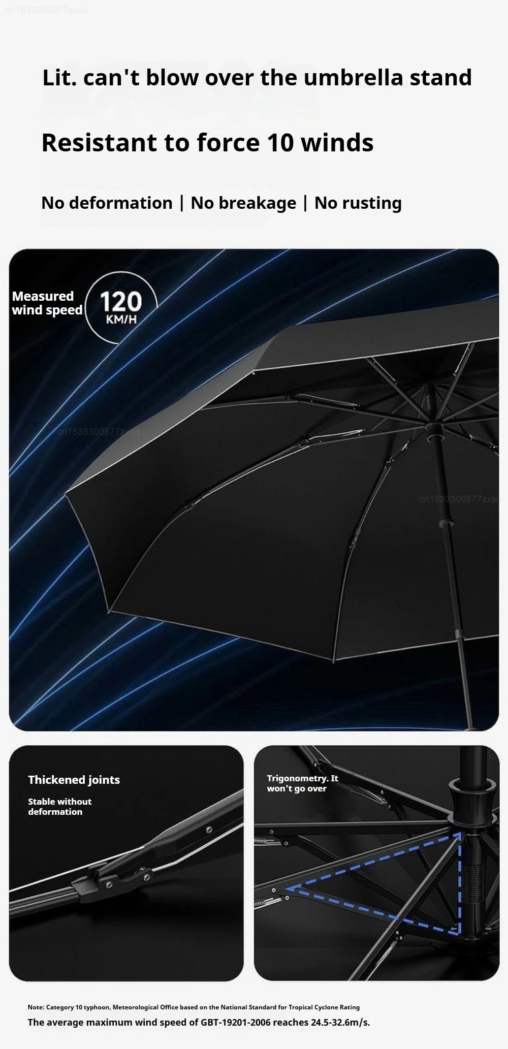 ZUODU Intelligent Electric Reverse Umbrella Fully Automatic Reinforcement Thickened Durable Rainproof Sunscreen Dual Use