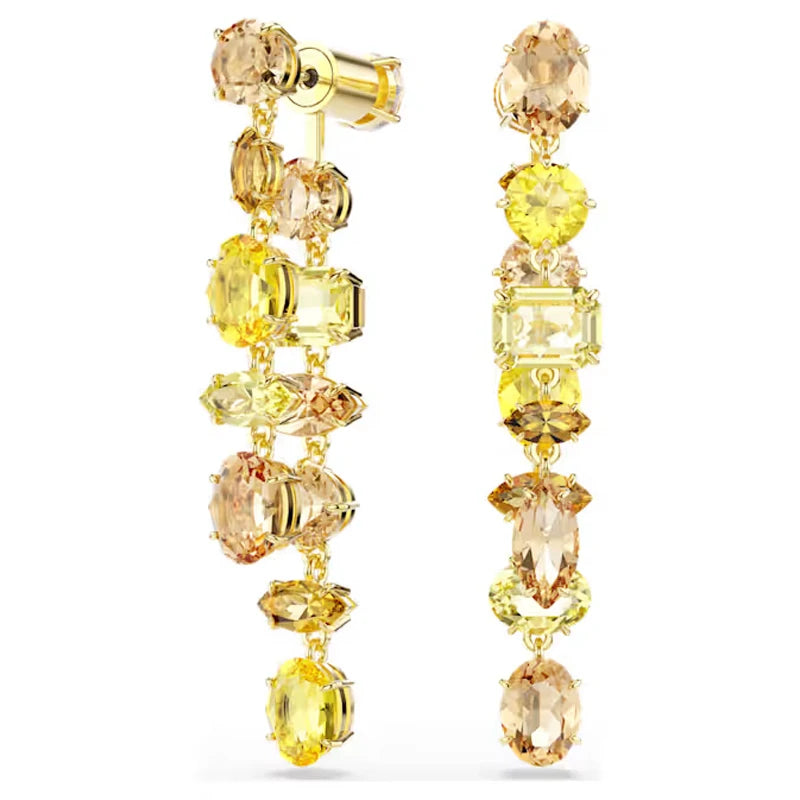 Original 2025 New Trend Fine Jewelry Set Charm Gold Candy Crystal Fashion Necklace Bracelet Earring for Women's Anniversary Gift