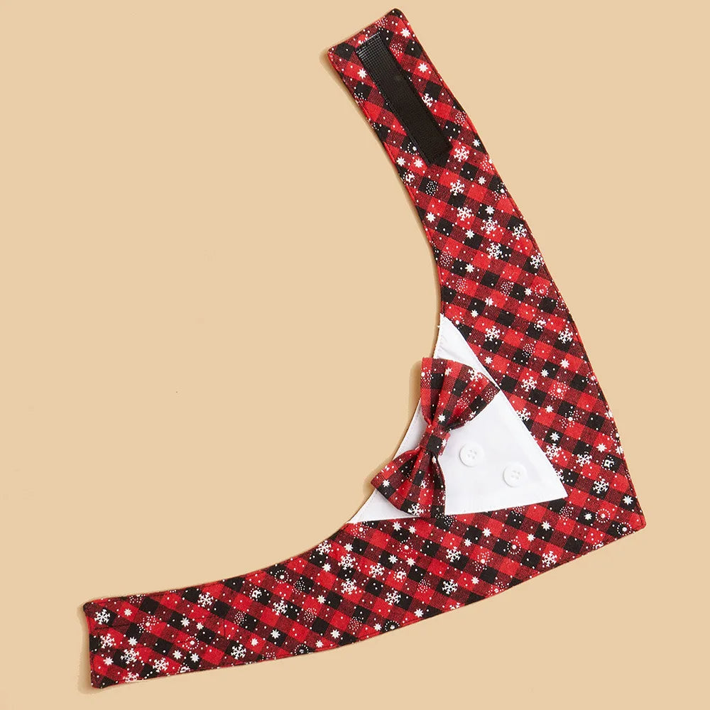 Sucado Handsome Wedding Pet Dog Bandana Elegant Suit Bowtie Luxury Triangular Scarf Collar Engagement Party Gifts Accessories