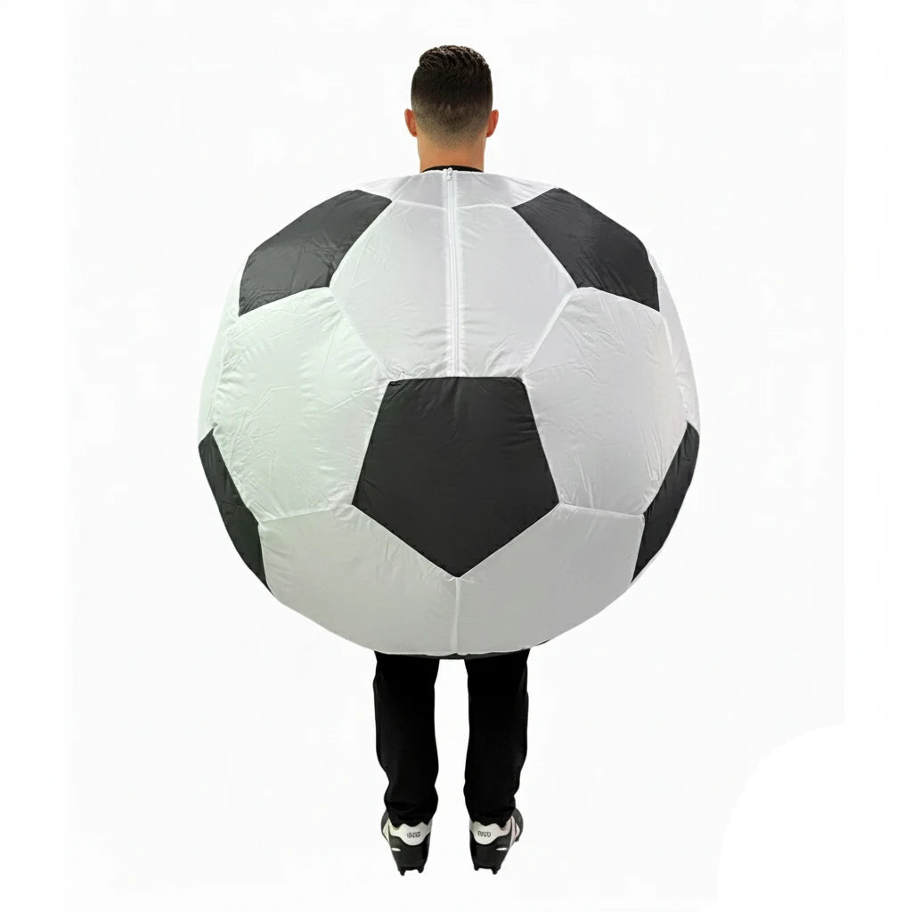 2026 New Football Inflatable Costume Funny Blow Up Suit for Adults Kids Party Cosplay Holiday Gift