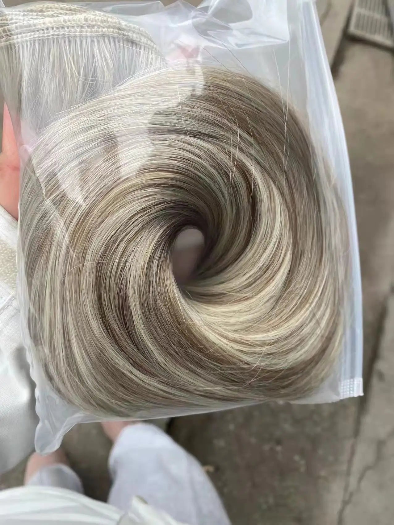 Piano Blonde Straight Hair Bundles Smooth Hair Extensions Fake Fibers Synthetic Yaki Straight Hair Weaving Full to End Free Ship